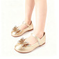 Girl's Flats Flower Girl Shoes Daily Party Mary Jane Bowknot Rhinestone Leatherette Round Toe Flat Heel Shoes 