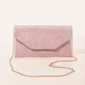 Fest Prom Polyester Clutch vesker i Burgunder Champagne rosa Sølv 