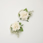 2 PCS Artificial Wedding Flowers Silk Roses Wrist Corsage 