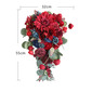 Artificial Wedding Flowers Cascade Silk Cloth Dahlia Bridal Bouquets 