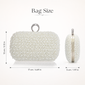 Pochettes perle d'imitation élégante pearl mariage cérémonie et soirée à blanc 