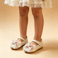 Fille de chaussures plates chaussures de fille de fleur mariage tous les jours fête mary jane similicuir talon plat chaussures 