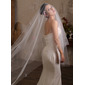 Pearl Butterfly Cut Edge Single Tier Bridal Cathedral Length 118" Wedding Veils 